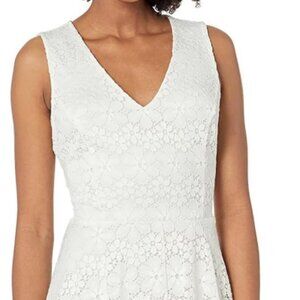 Tommy Hilfiger Sleeveless Retro Daisy Lace Flare Dress - 8